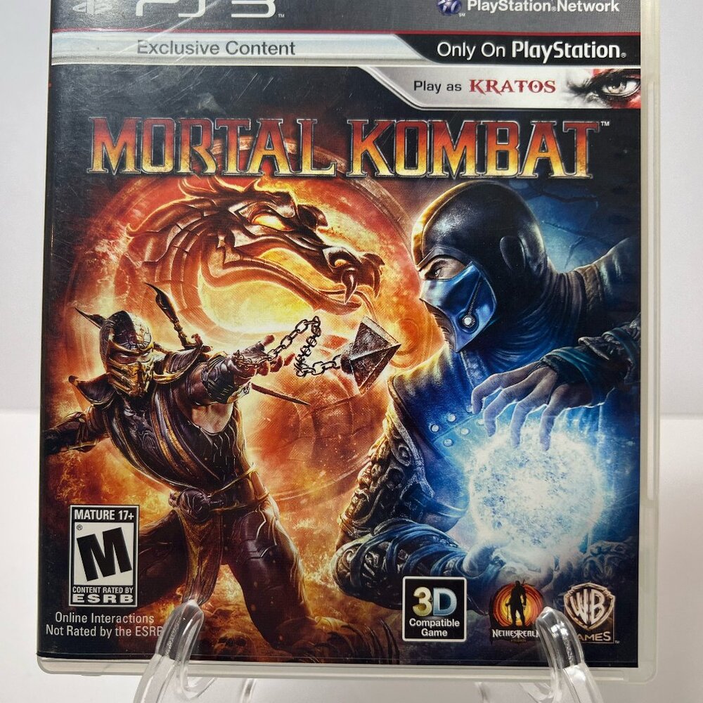 Mortal Kombat (Playstation 3 PS3 Game) Complete With Manual RARE 3D Version